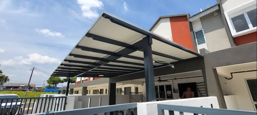 Tukar ACP Awning Lama ke Baru