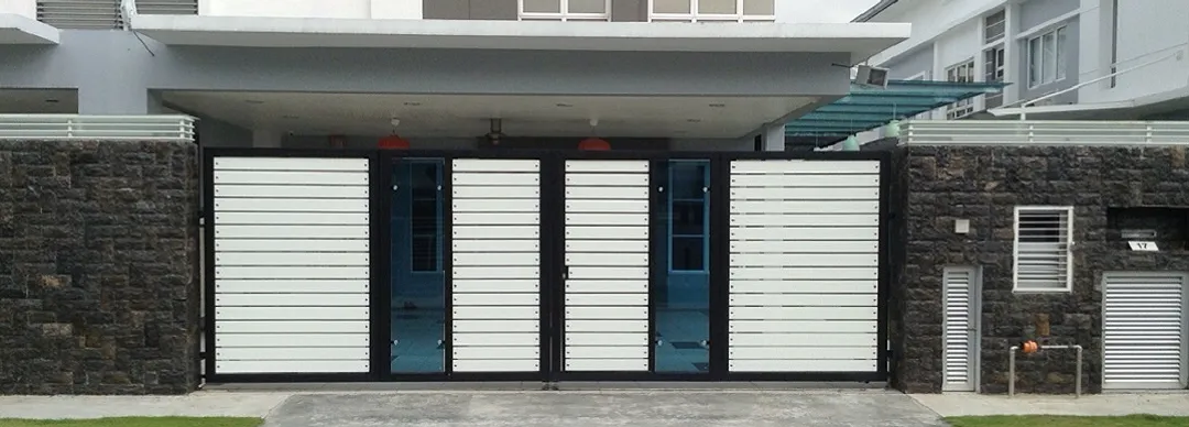 Aluminium Main Gate White